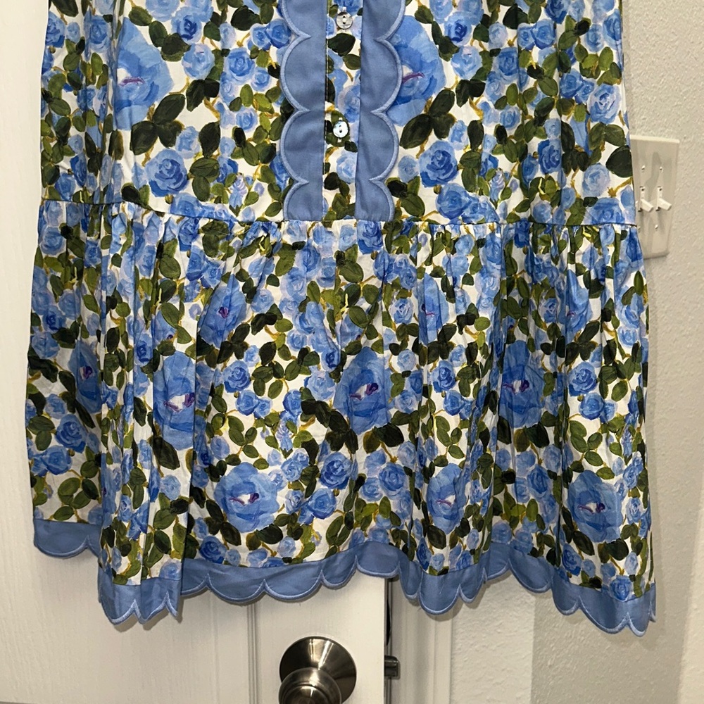 Entro Blue Floral Sleeveless Dress - Picture 5 of 6